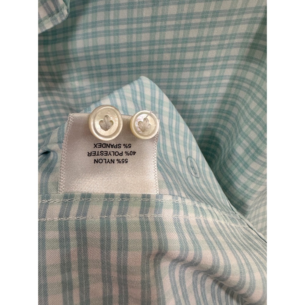Peter Millar‎ Performance Shirt Long Sleeve XL plaid - Picture 5 of 7